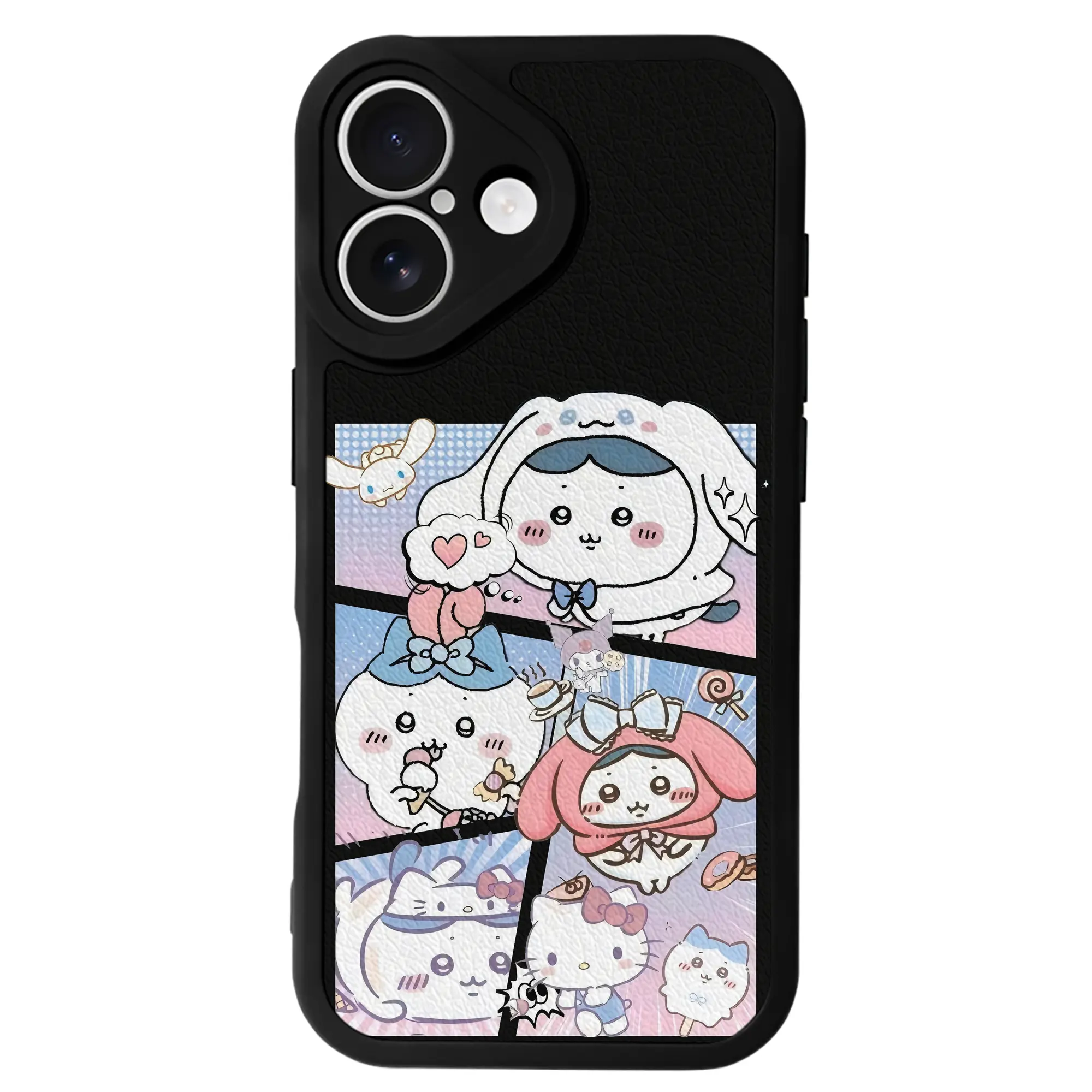 ちい が わ グッズ ハチワレ - IPhone 16シリーズ対応 ・ シリコンスマホケース ・ レザー調 ・ 高精度フィット ・ 耐衝撃 ・ ワイヤレス充電対応 ・ 精密カット